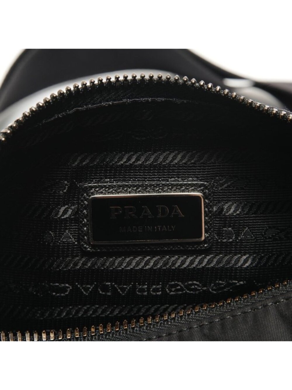 Prada Shoulder Bag with Triangular Plate Pouch - Picture 9 of 10